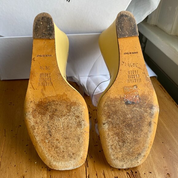 MARYAM NASSIR ZADEH OLYMPIA WEDGE, MOUSSE Sz. 39.5 (8.5/9) w/ Box and Dust Bag - Picture 6 of 6